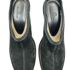 Cole Haan Black Suede Slip-On Shoes